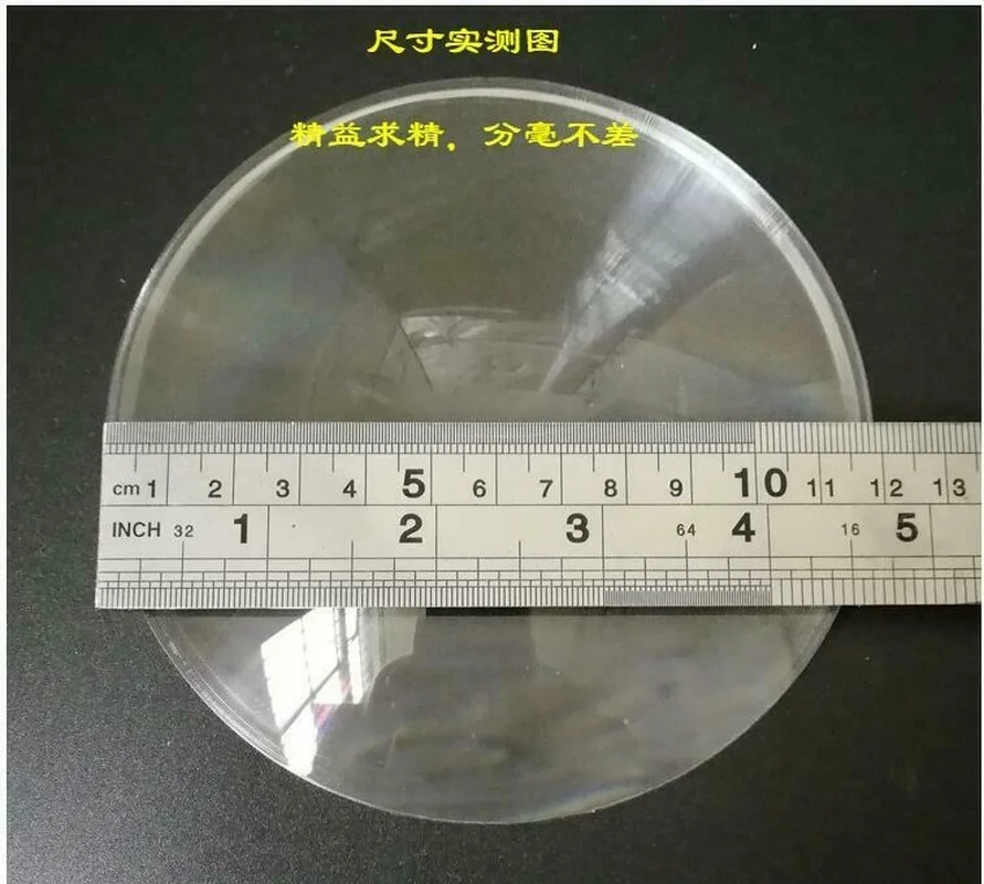 Френелевская линза-концентратор солнечного света из оптического пластика PMMA с фокусным расстоянием 1000 мм.