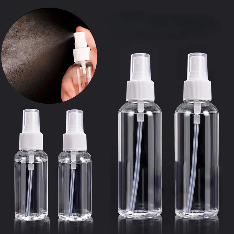 

10ml 30ml 50ml 80ml 100ml Portable Perfume Refill Bottle Clear PET Plastic Spray Pump Empty Cosmetic Containers Atomizer Travel