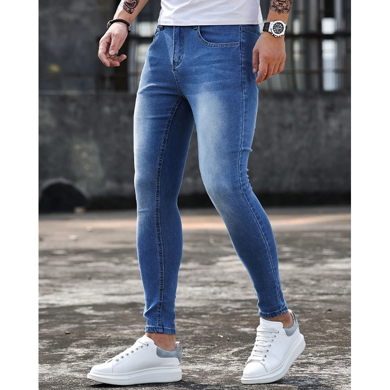 Men's Stretch Skinny Jeans 2023 Black High Quality Classical Denim Trousers  Men Clothing Jeans For Men Fashion Streetwear Pants