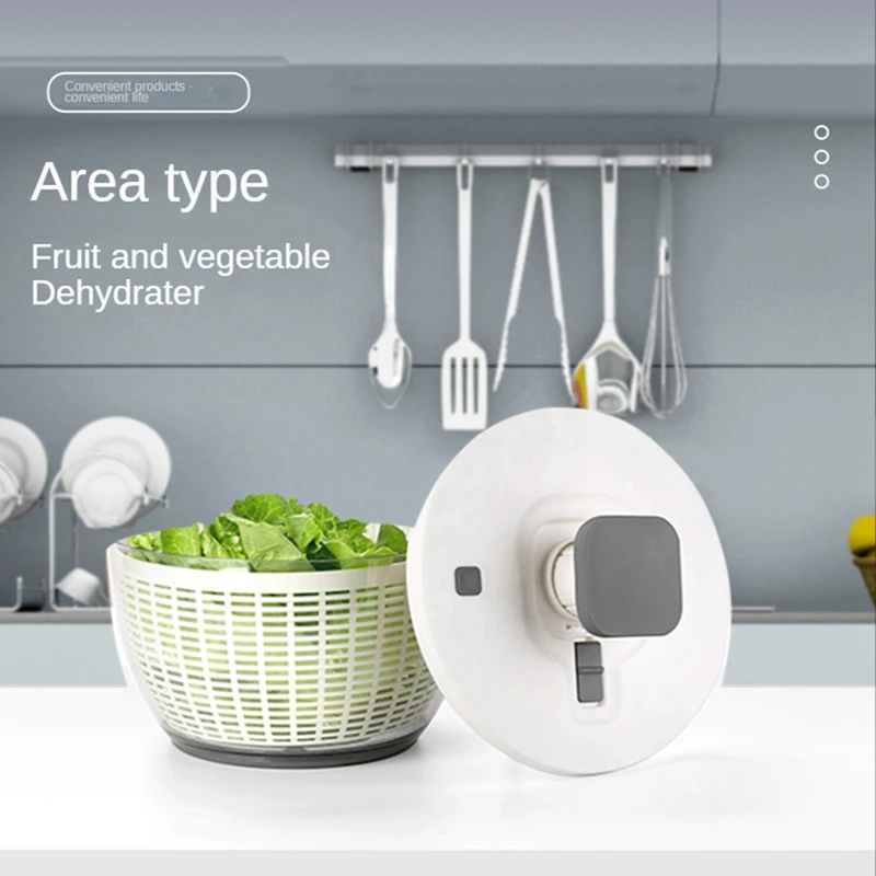 

Vegetable Dehydrator Press Quick Cleaning Dryer Fruit And Vegetable Dry And Wet Separation Draining Salad Spinner