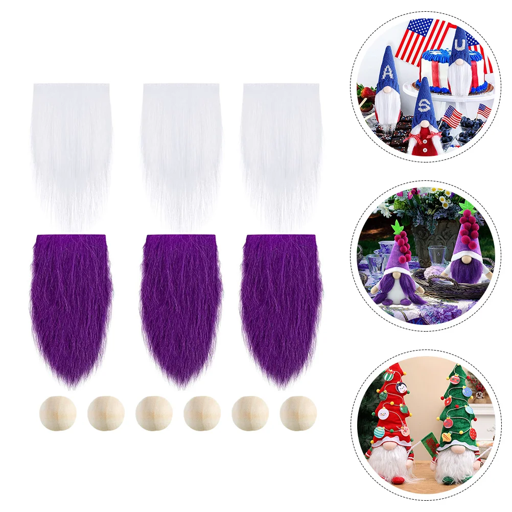 

Beard Gnomegnomes Diy Fake Fauxfur Nose Bead Dwarf Sewing Crafts Wood Noses Fluffy Costume Crafting Cut Prechristmas Plush