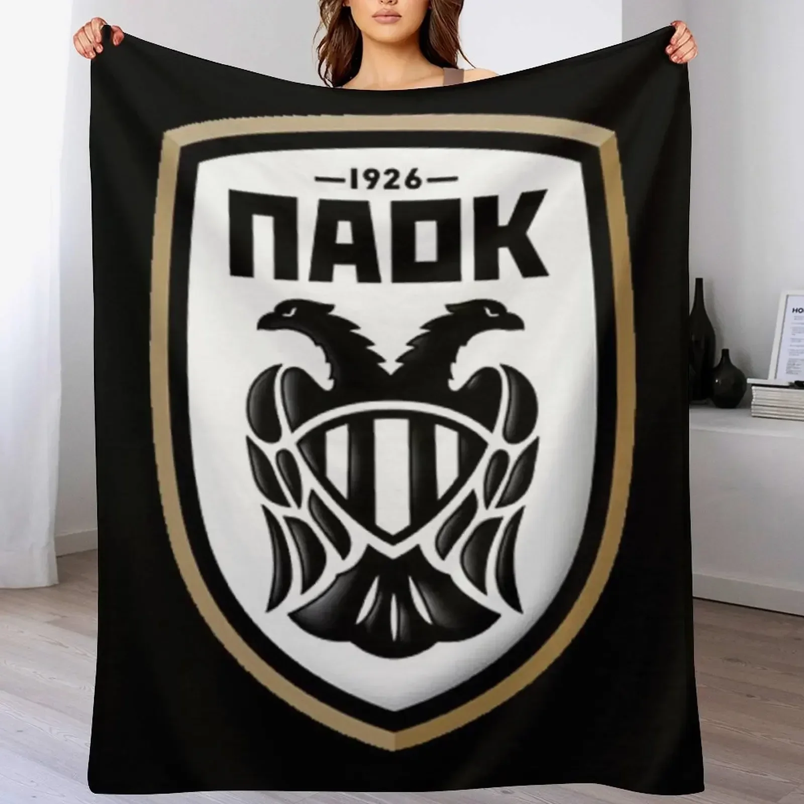 Плед PAOK дорожные мягкие одеяла для кроватей