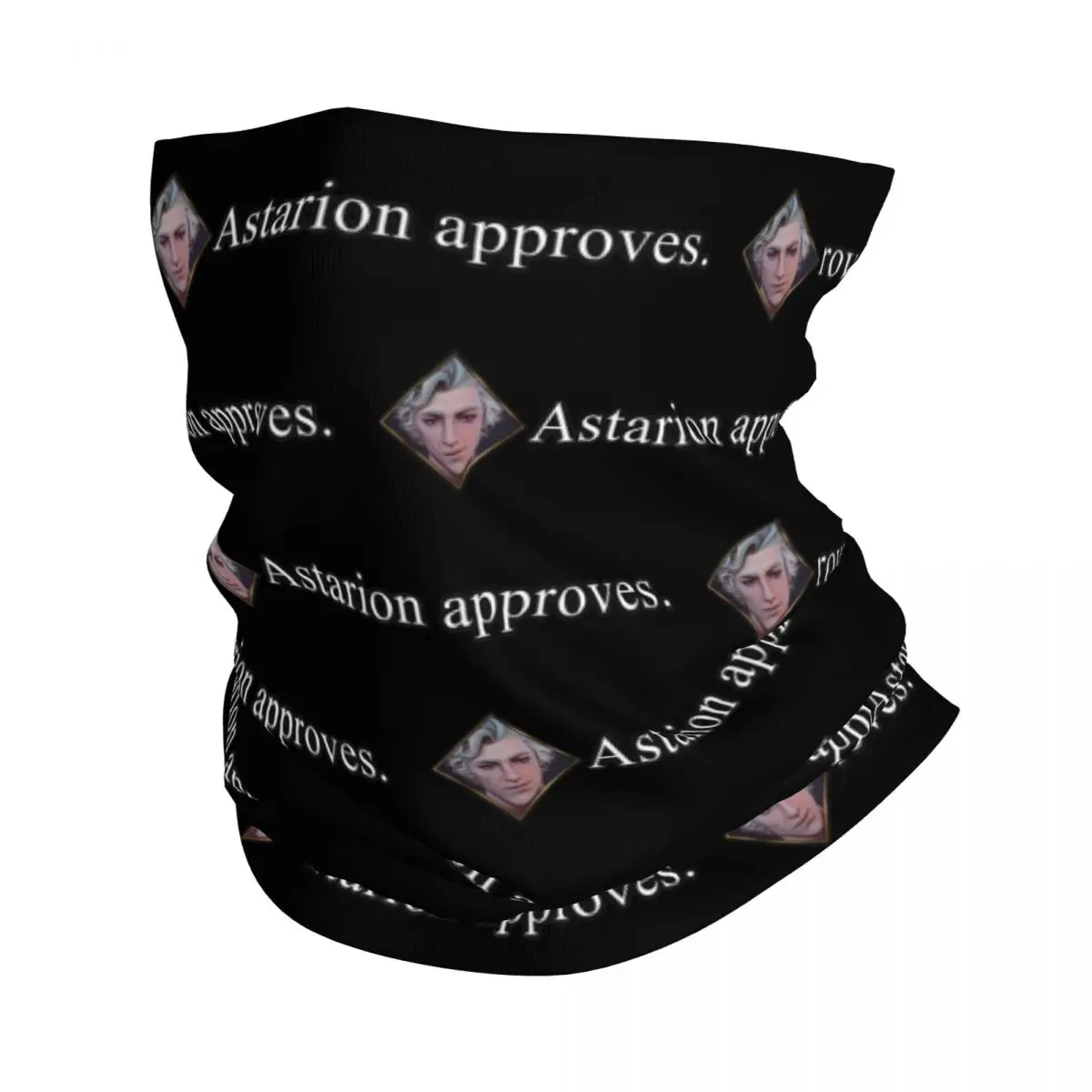 

Astarion Vampire Approval Bandana Neck Gaiter Printed Baldur's Gate Game Mask Scarf Multi-use Headband Fishing Adult Breathable