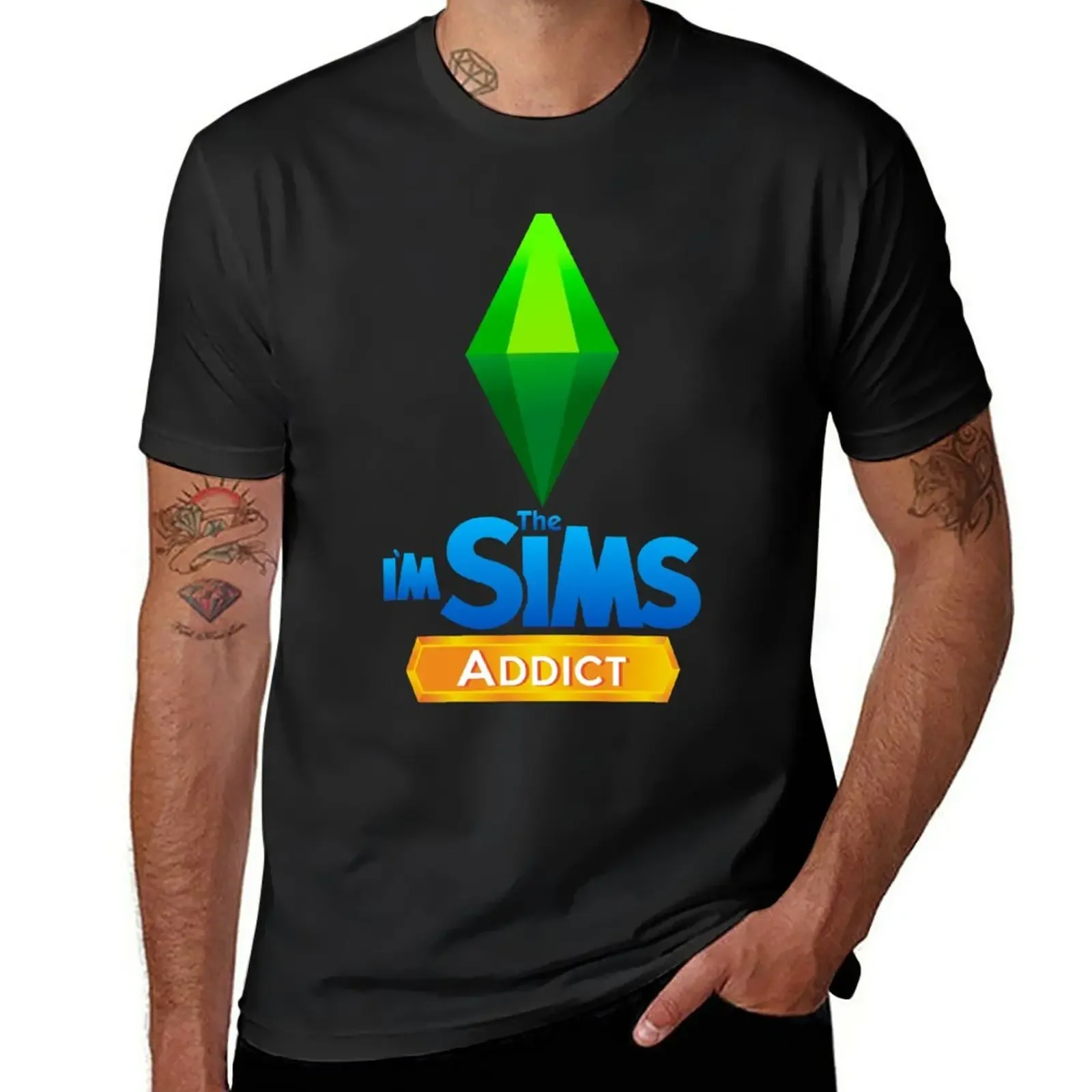Новинка футболка I'm The Sims футболки на заказ Забавные для мальчиков белые