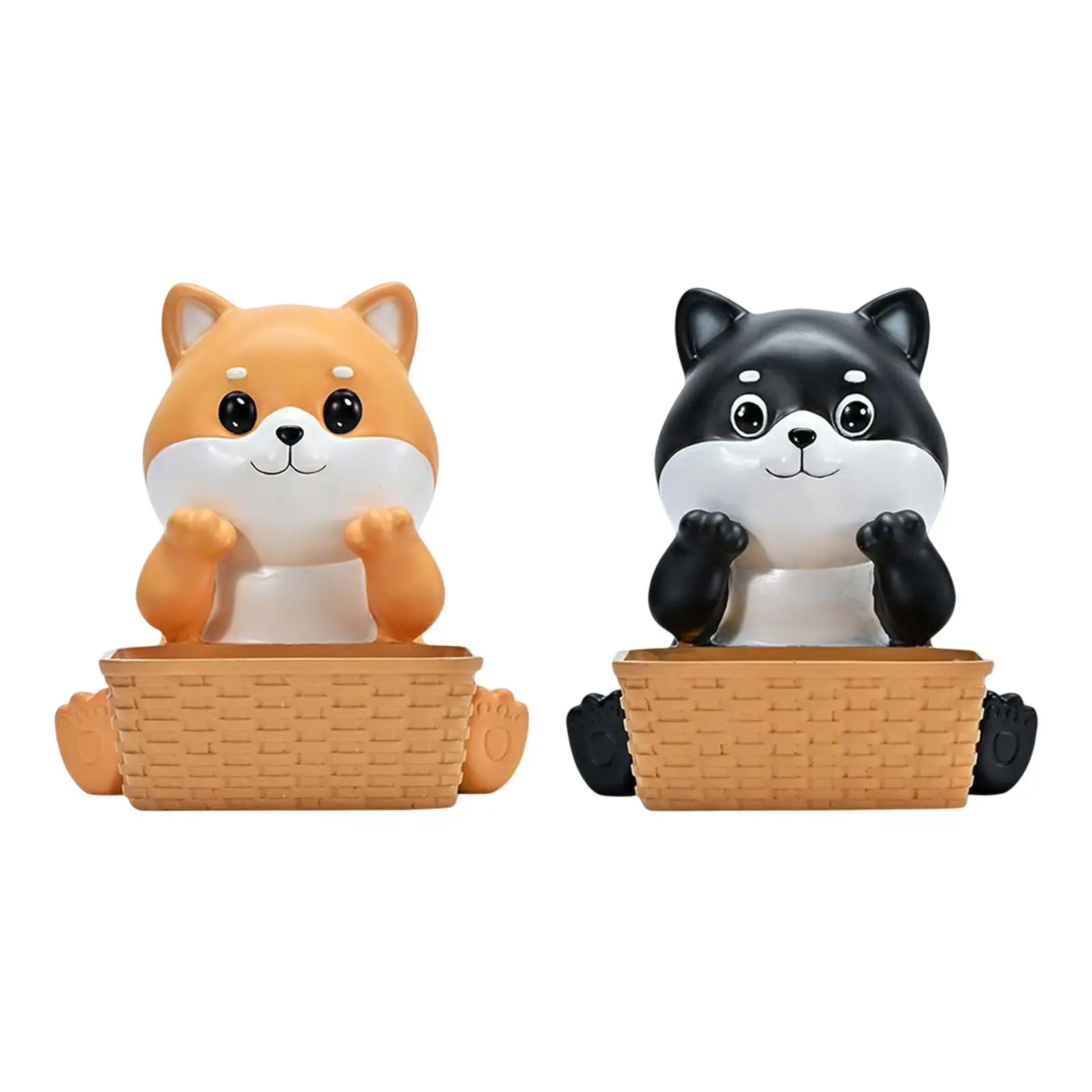 

Dog Decoration Statue Storage Box, Animal Figurine Container Desktop Decor