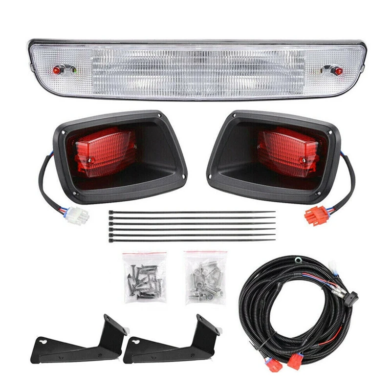 Top!-Golf Cart LED Headlight & Taillight Kit For EZGO TXT 1996-2013 Gas And Electric