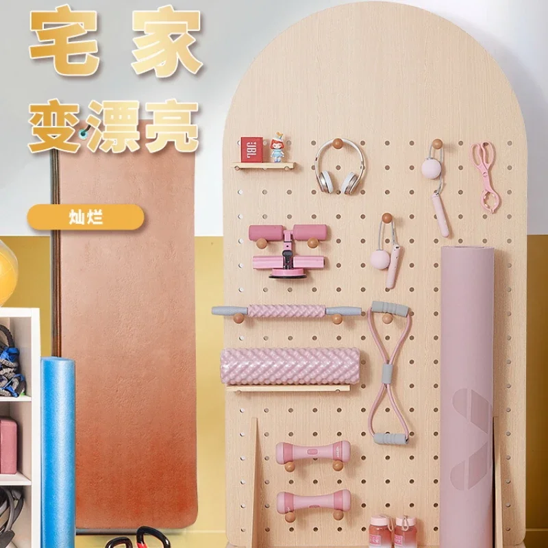 Подвижная доска для фитнеса iwood большая напольная стойка хранения спортивного