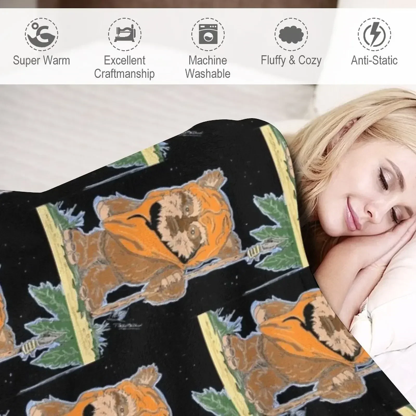 Одеяло EWOK Декоративные кровати Мягкие одеяла