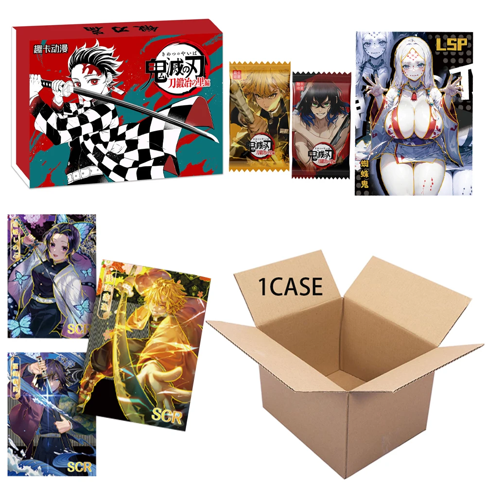 Оптовая продажа аниме карточки для рассекания демонов бустерная коробка мужчин
