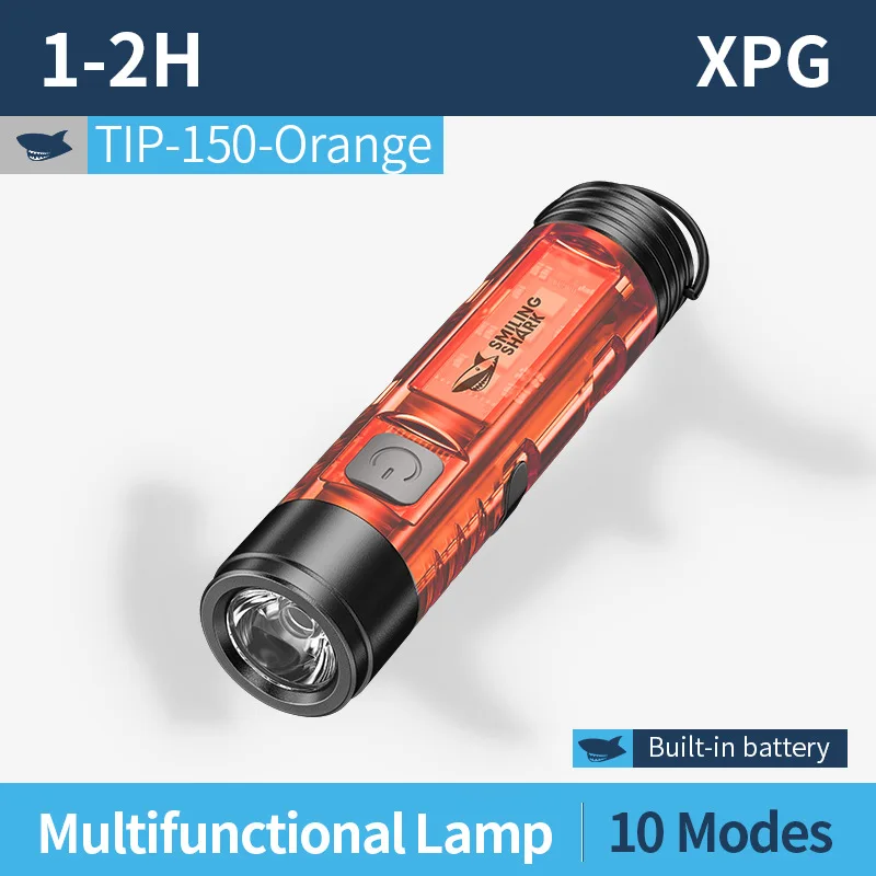 

Портативный LED фонарик, 4+6 режимов, водонепроницаемый