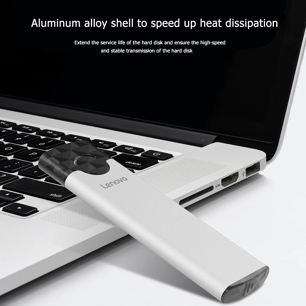 Lenovo M2 SSD Case USB 3.1 Gen2 Type C SDD Hard Disk Box M-01 Enclosure For M.2 NGFF SATA B B+M Key/NVME PCIE M Key |