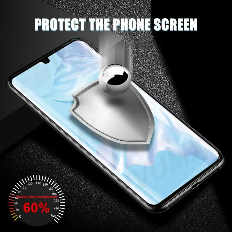 Закаленное защитное стекло 9D для Huawei P30/P40 Lite/E/P20 Pro 2019/2020/2021 | Мобильные телефоны и