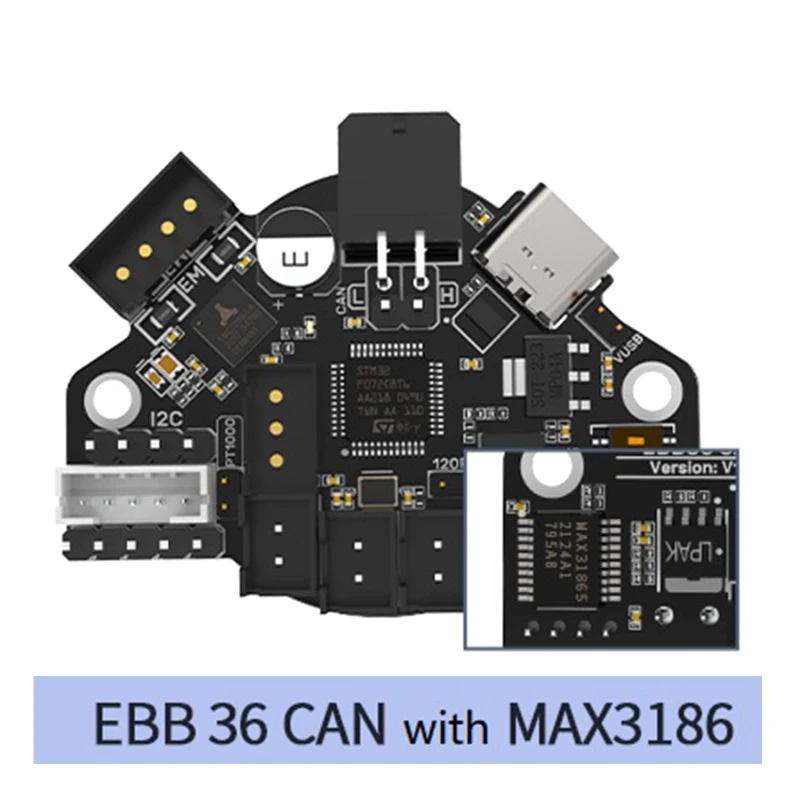 

EBB36 EBB42 USB CAN Interface MAX31865 ADXL345 Accelerometer Support Klipper H8WD