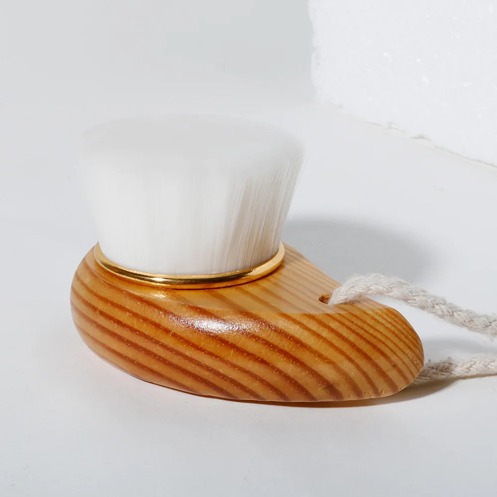 Wood Handle Facial Cleansing Brush Manual Soft Face Massager Skin Pore Clean Care Beauty Tools | Красота и здоровье