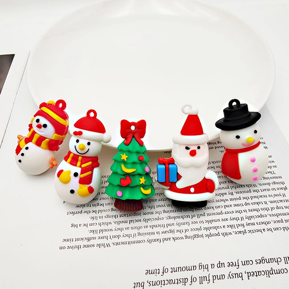

Cartoon Christmas Series Keychain Elk Santa Claus Snowman Bear Keyring Christmas Gifts Bag Pendant Accessories for Men Women