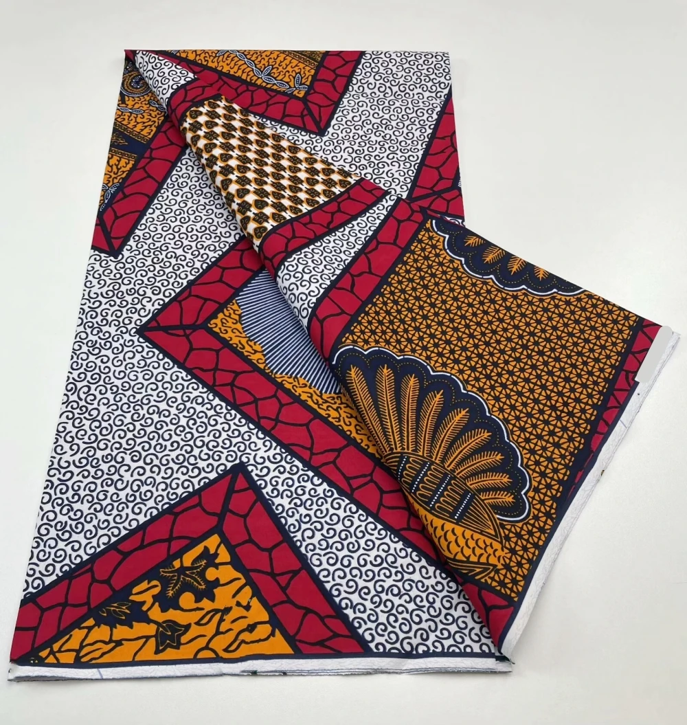 Африканская восковая ткань 100% хлопок настоящая анкарская блочный принт батик