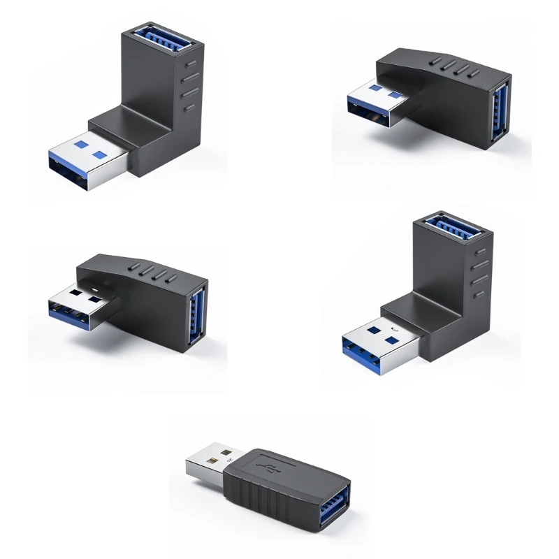 

USB Adapter 90Degree Male Female Converter Up Down Left Right Coupler Dropship
