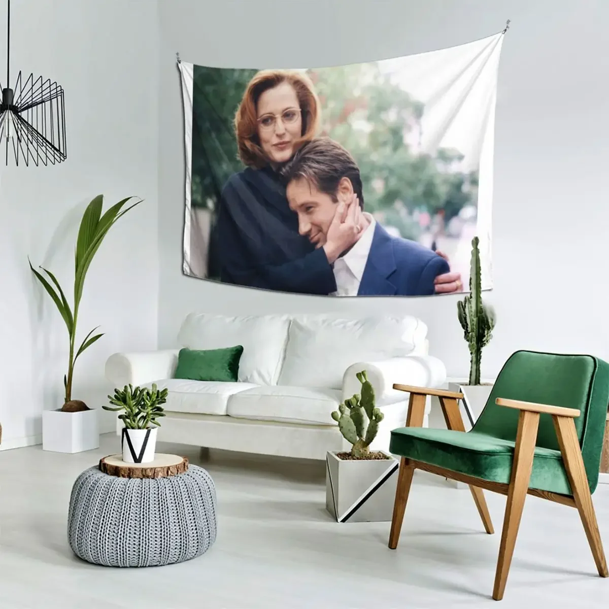 dana scully x файлы fox mulder Гобелен Декоративный настенный домашний декор Эстетический