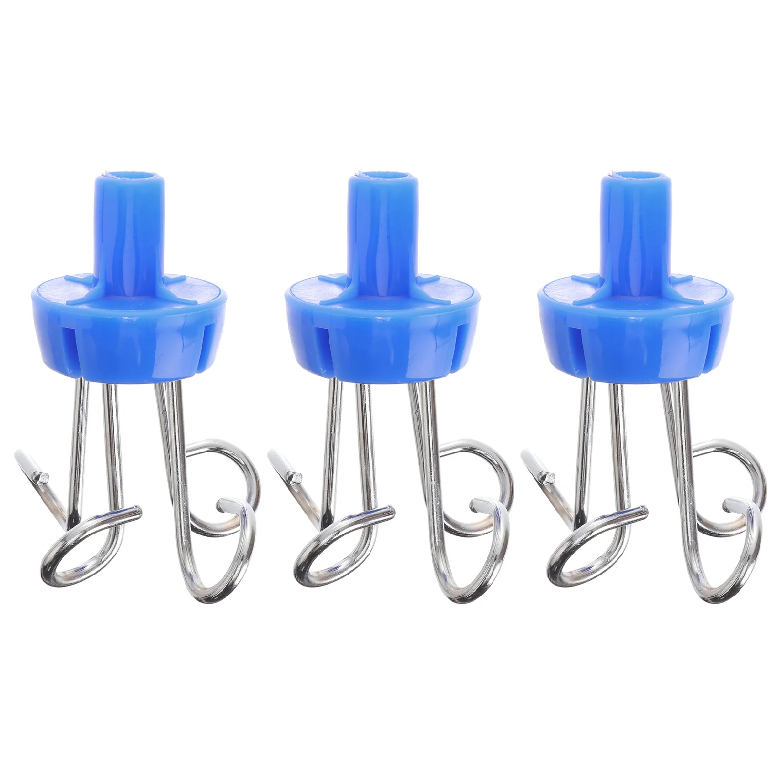 

3 Pcs IV Pole Hook Infusion Stand Hanging Metal Hangers Clinic Hooks Floor Bottle