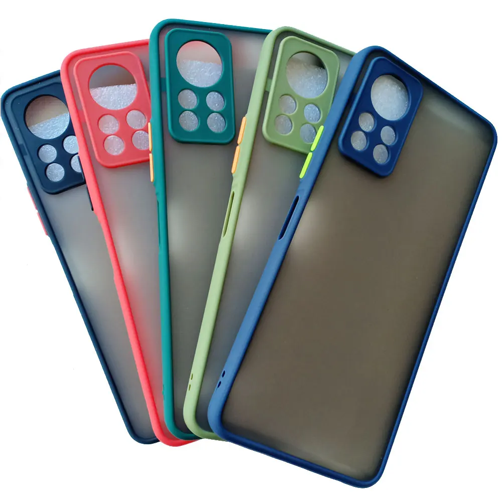 for infinix hot 11s nfc case protection shockproof phone case infinix hot 11s nfc matte back cover x6812b hard protection skin free global shipping