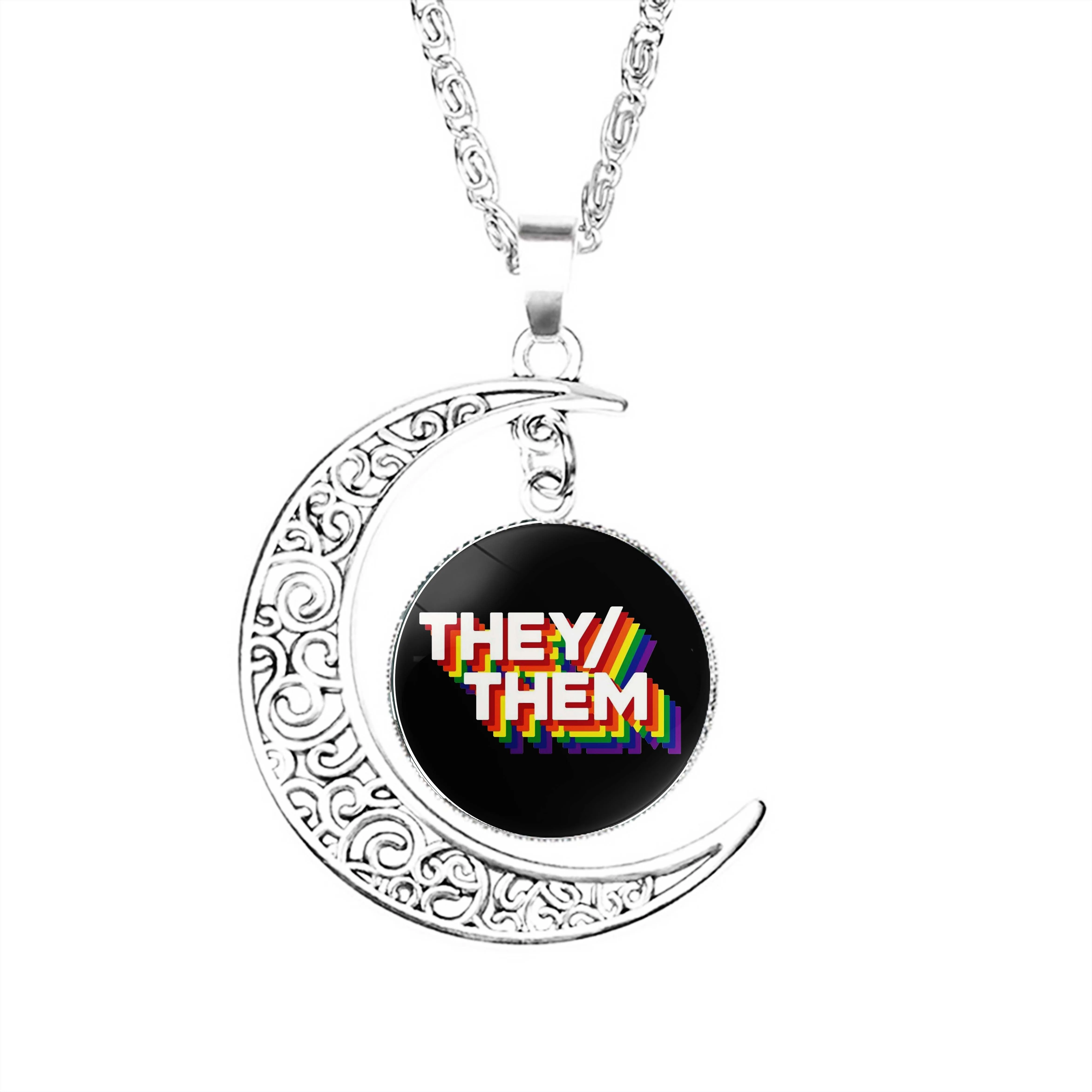 

Ожерелье «Луна» из нержавеющей стали