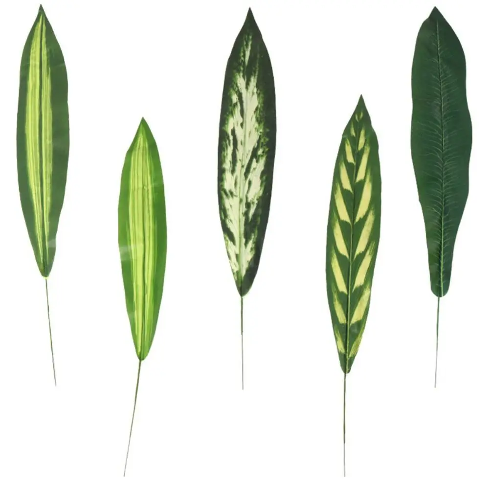 Большие Искусственные Пальмовые Листья Тропические Декоративные Листва Для