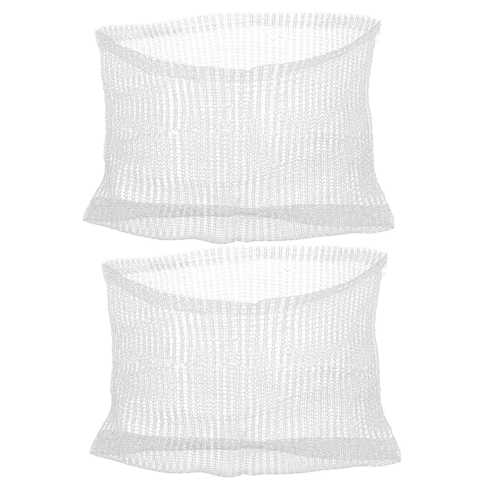 

2 Pcs Gardening Fittings Root Protecting Supplies Outdoor Plants Mesh Bag Stainless Steel Bags Guard Vegetables