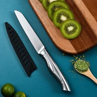 zhaojin 4 5 utility knife 3cr13 stainless steel blade chef kitchen knives stainless steel handle sharp fruit cutter tools