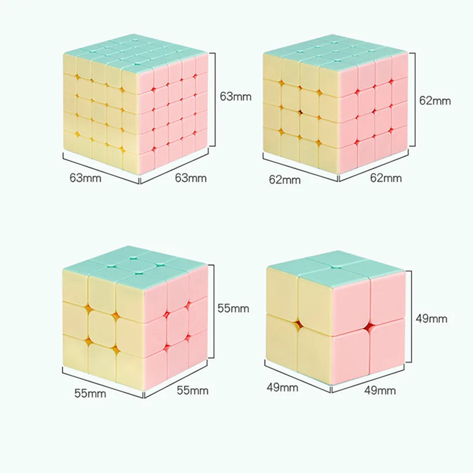2022 Новый магический куб Макарон без наклеек для умных игр 2x2 3x3 4x4 5x5 Пирамида