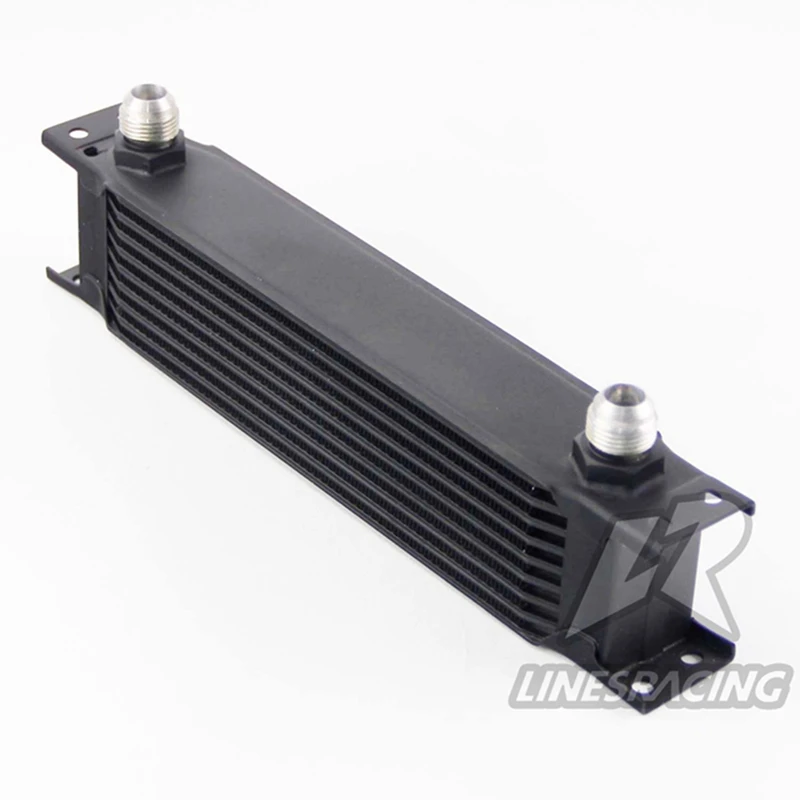 

AN10 Universal Aluminum Engine 9 Row 248mm Oil Cooler Mocal Type Black
