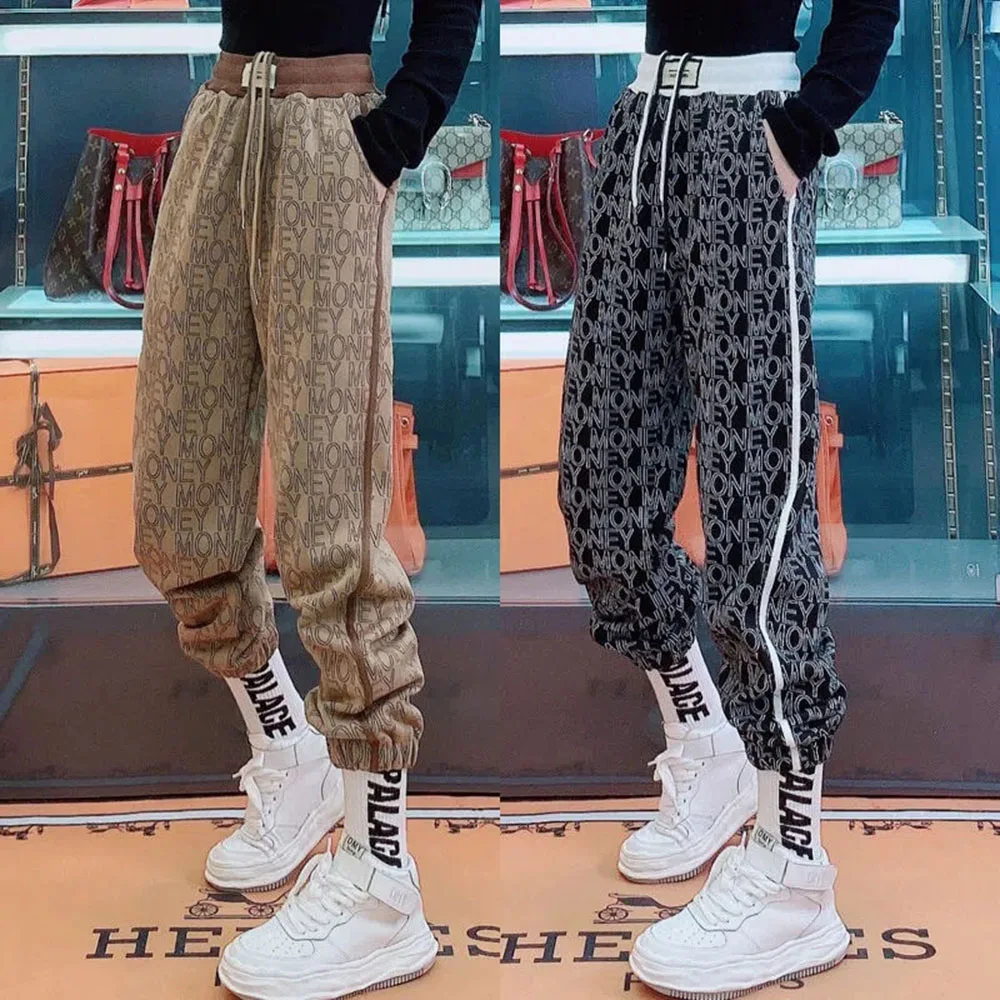 

Женские повседневные леггинсы, летние свободные леггинсы контрастных цветов в Корейском стиле, повседневные брюки в стиле Харлан, новинка ...