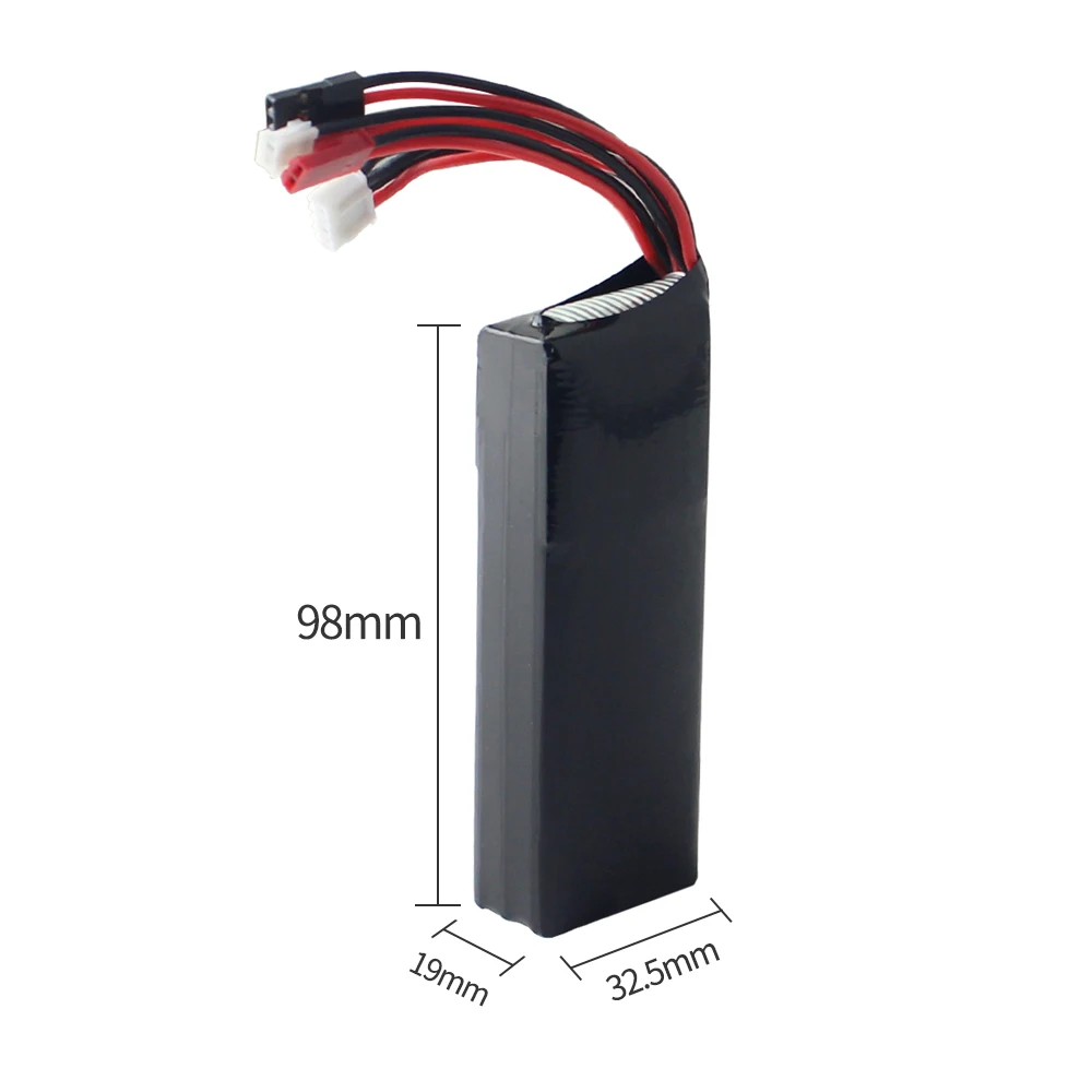 

Lipo Battery with Remote Control for WFLY ET12, AT9S, AT10, Radiolink, T8FB, 2200mAh, 3S, 11.1V