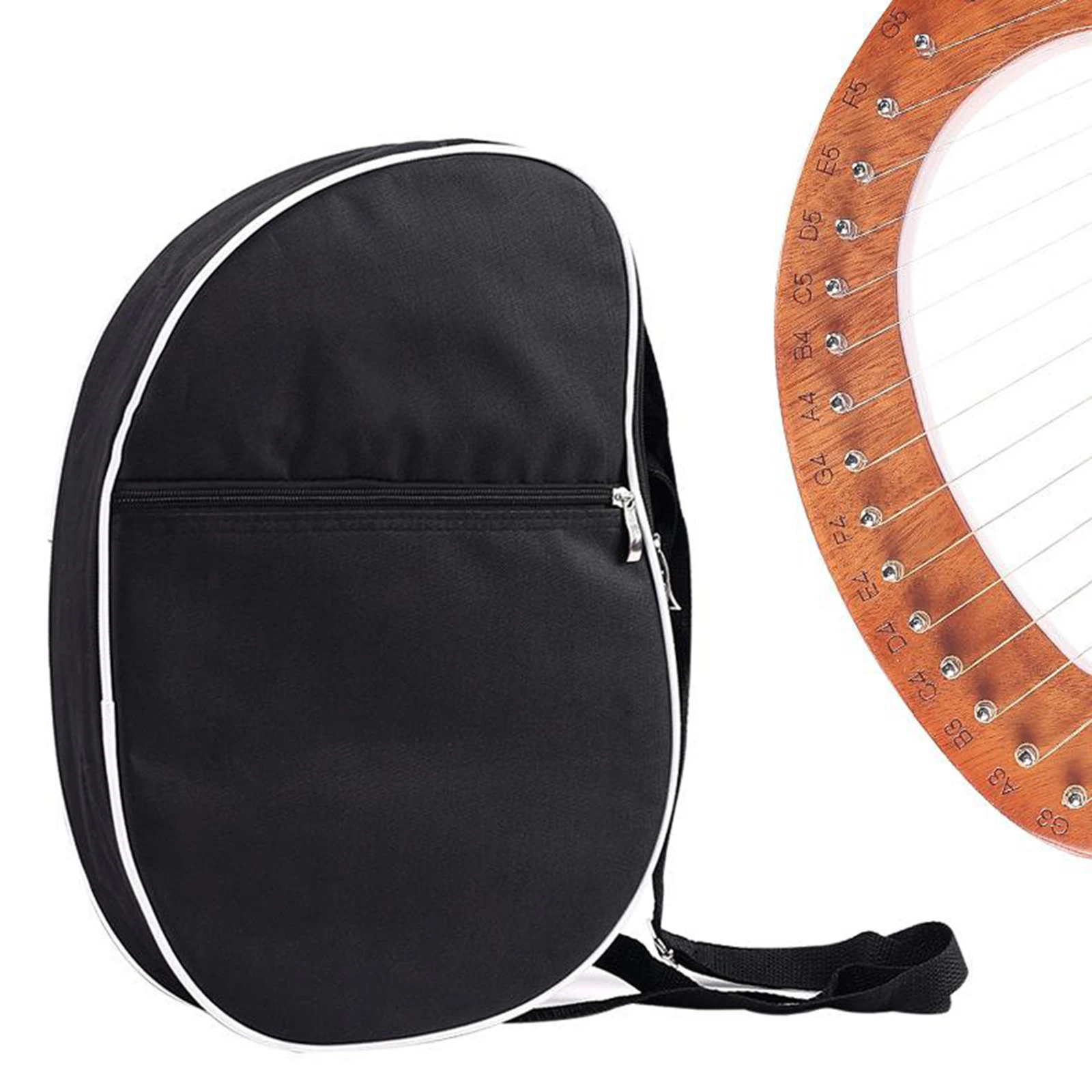 

Bag for Lyre Harp Storage Carry Bag Waterproof Handbags Kalimba Thumb Piano Carry Bag Case Fit 10-19 String Lyre Harp