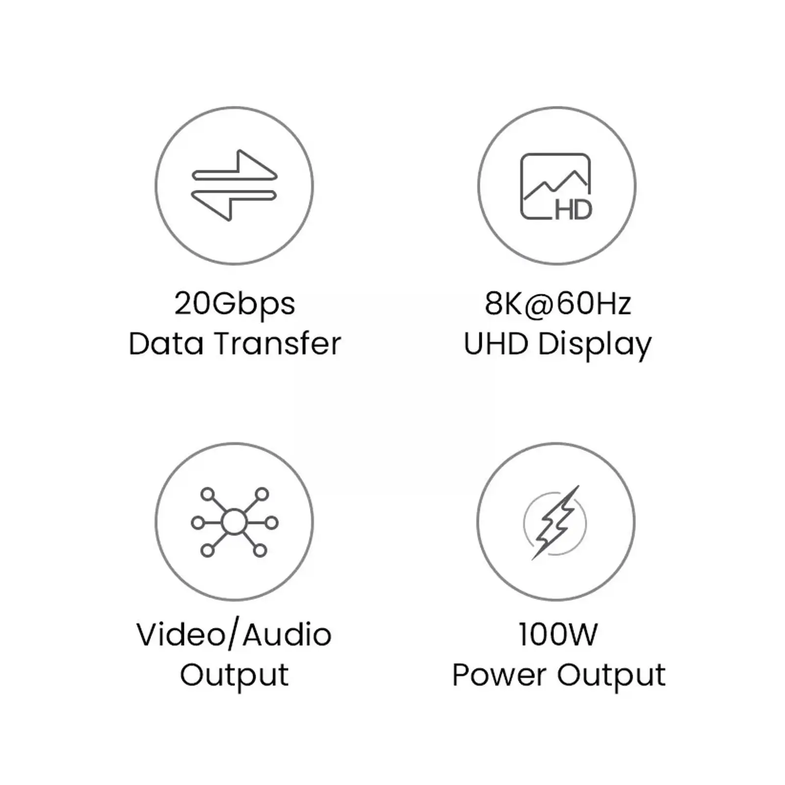 USB-кабель для передачи данных, 20 Гбитс, 100 Вт, 5 А (art.: 3920bf190faac) - 3920bf190faac