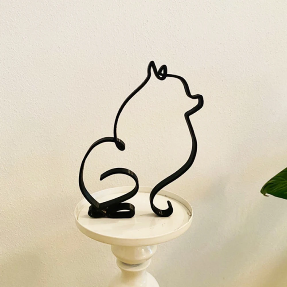 Художественная Скульптура для собаки железные украшения в виде животных