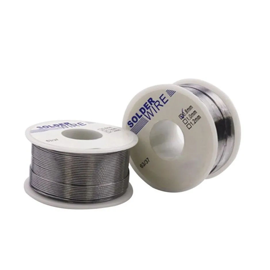 

100g 0.6/0.8/1.0/1.2/1.8MM 63/37 FLUX 2.0% 45FT Tin Lead Tin Wire Melt Rosin Core Solder Soldering Wire Roll No-clean