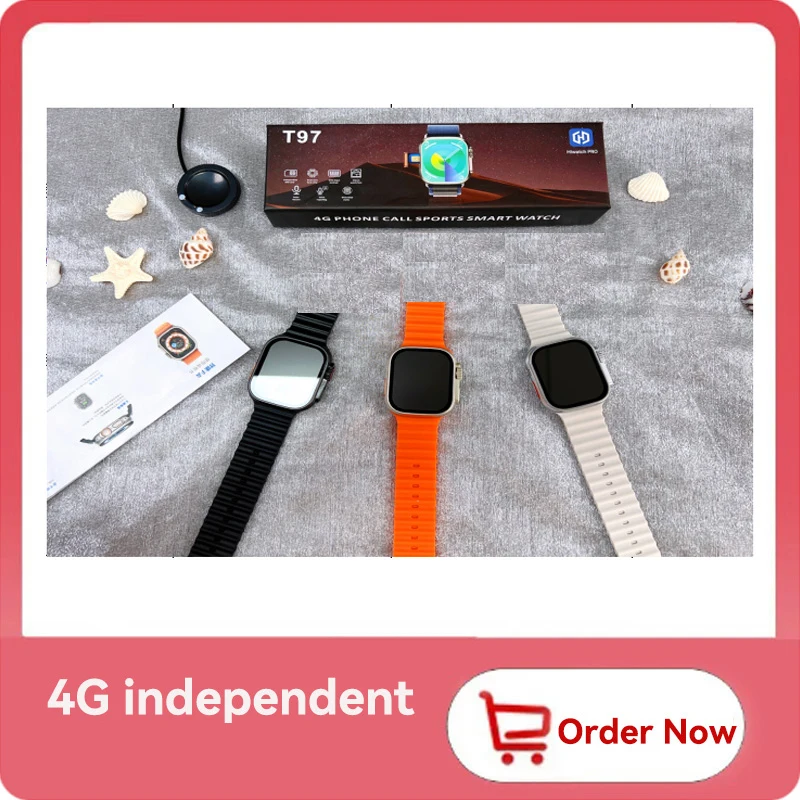 IAURA T97 Смарт-часы 4G Поддержка вызова Спортивное подключение Bluetooth Силикагелевый