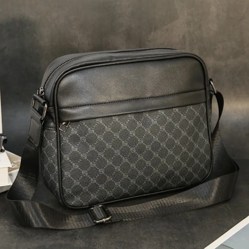 Luxury Brand Crossbody Bag for Men Bags Casual  Designer Leather Fashion Male  Business Sling Shoulder Bag