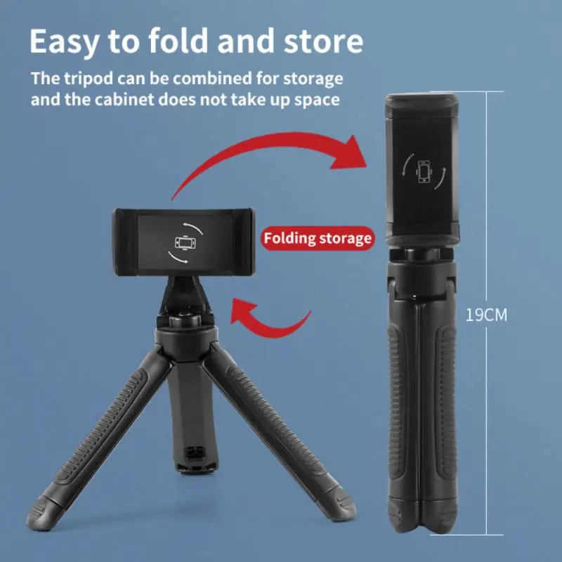 

Portable 360 Degreen Rotation Tripod Rotating Phone Stand Mobile Phone Stand Desktop Triangle Bracket Professional Live Holder