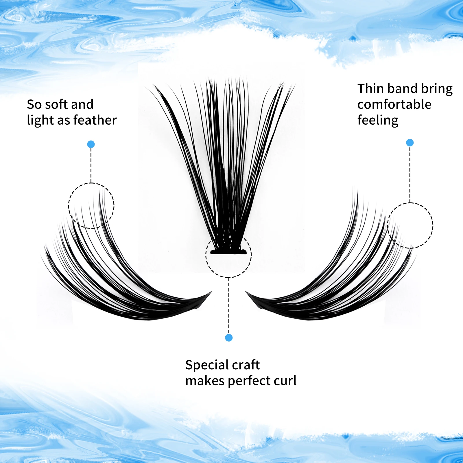 Gemerry 280 кластер ресниц сделай сам 10D/20D 30D/40D готовый объем веерное наращивание