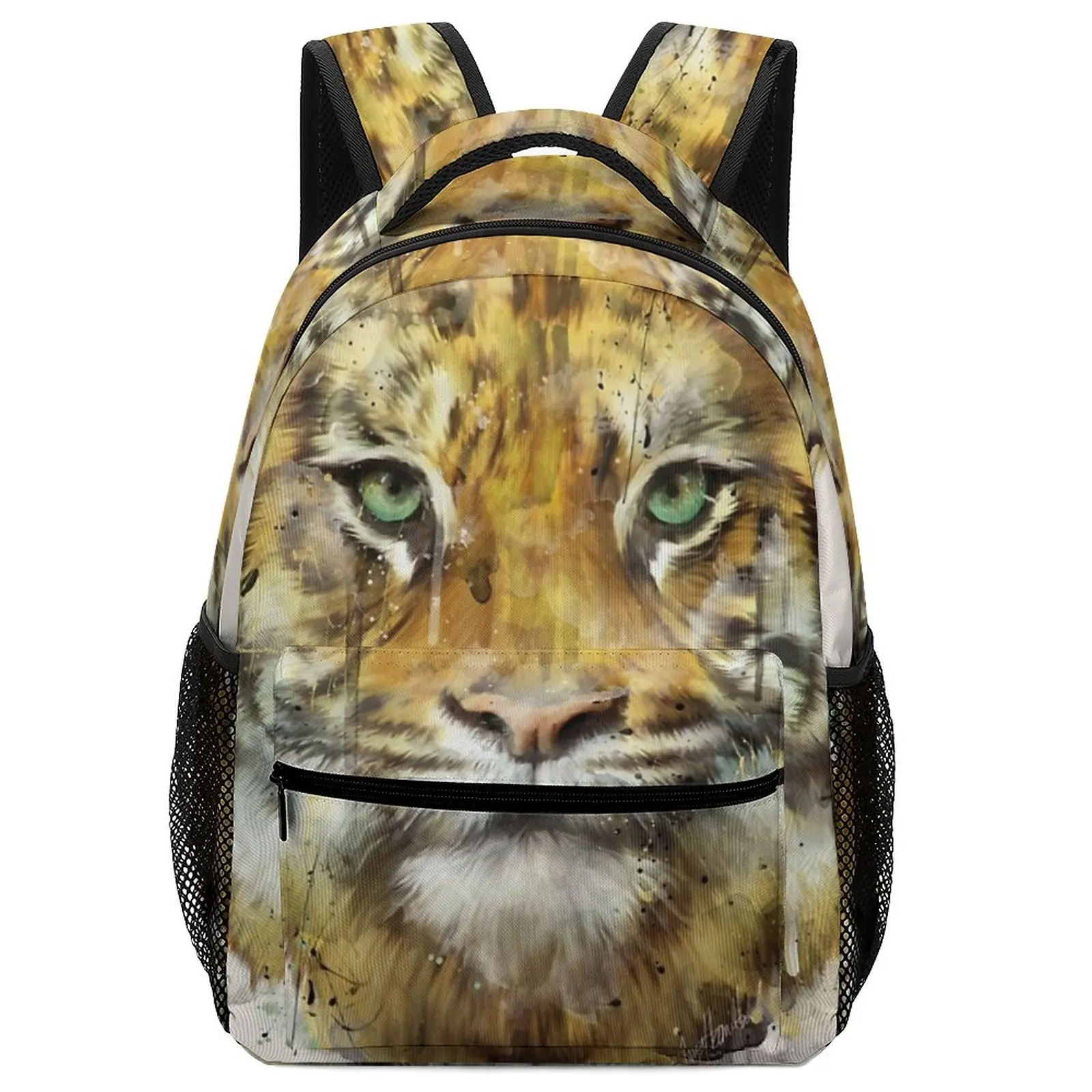 New Fashion Art Tiger  Strength Kids Girls Girls Of 14 Years Teenagers Bags School Bags For Boys Kids 2022