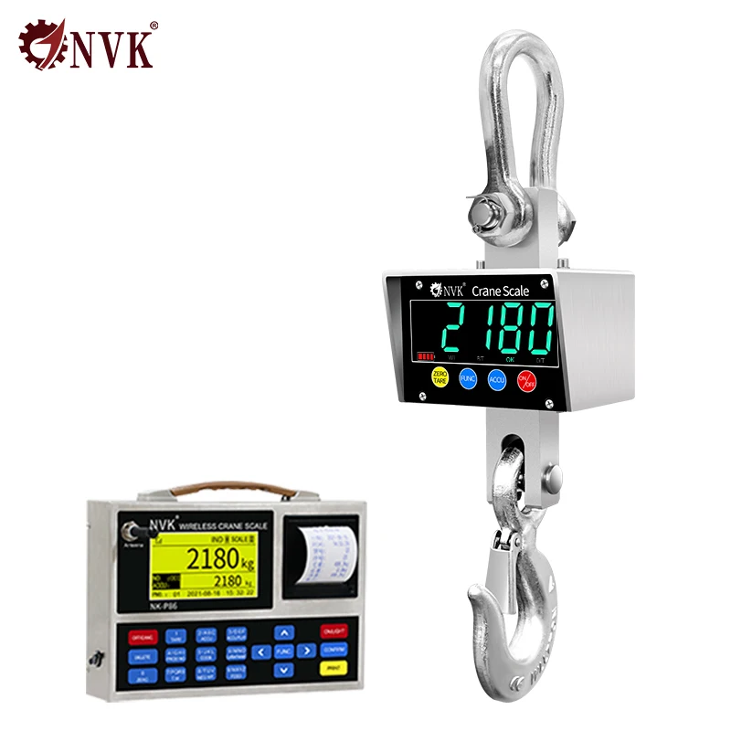 Фото Электронные весы NVK OCS 300 кг, цифровые крановые весы 2Т, 5Т, 10Т, из нержавеющей стали №5