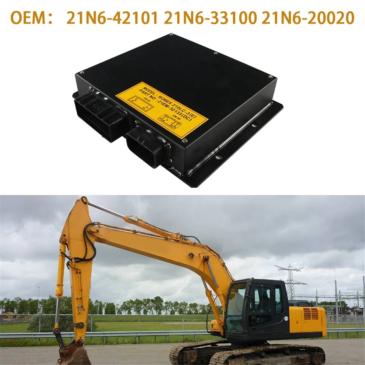 21N6-42101 21N6-33100 21N6-20020 блок управления процессором экскаватора для Hyundai R210LC-7