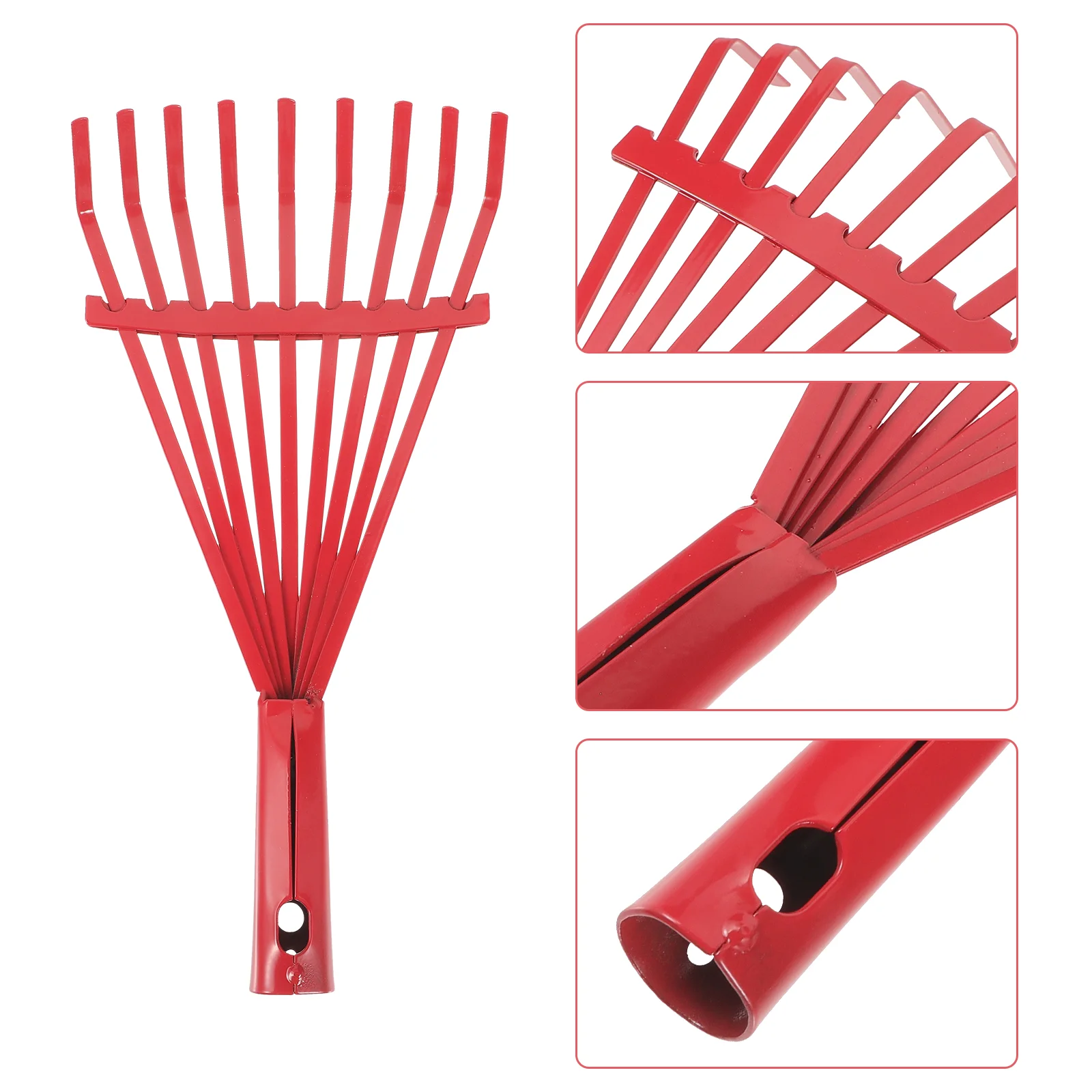 

Nine-tooth Deciduous Rake Head Multifunctional Steel Garden Cleaning Tool Hand Heavy Duty Lawn Tools Soil Loosening