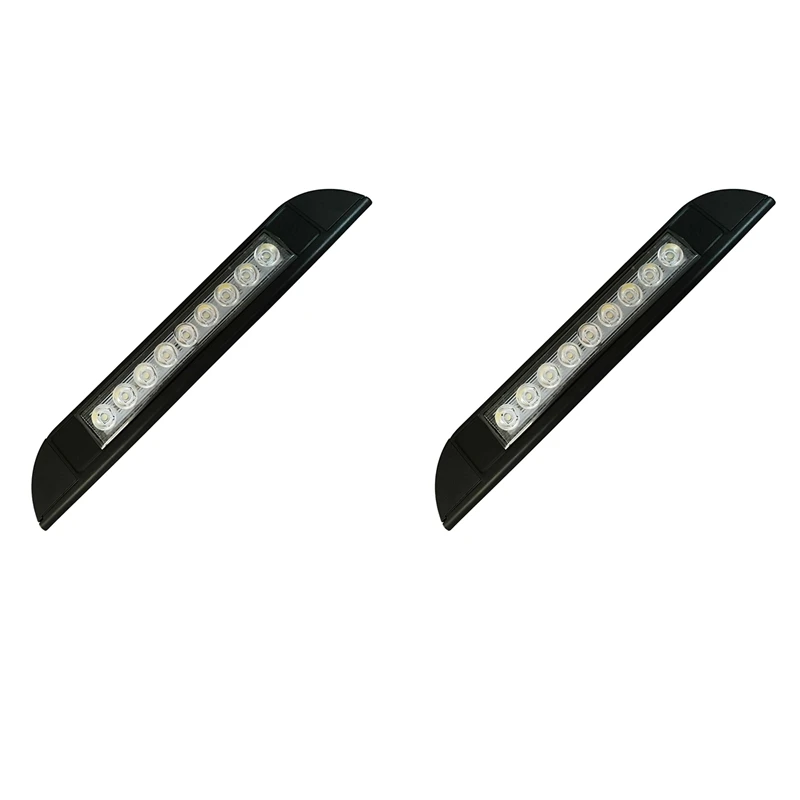 

2X 9 LED Awning Light 12V 24V Waterproof 256Mm Exterior Caravan Motorhome Strip Lamp Black