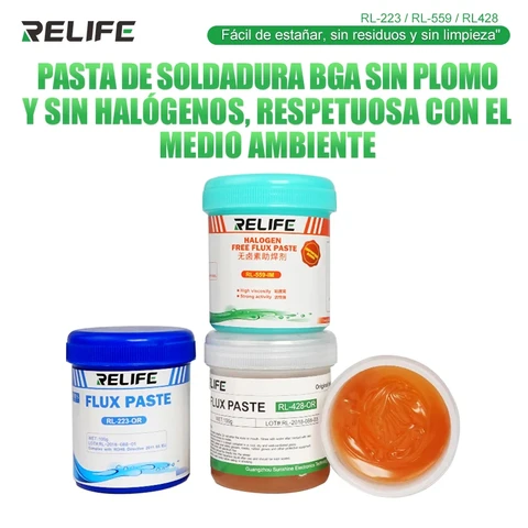 Паяльная флюс RELIFE с канифолью без галогенной очистки, флюс для пайки для SMD BGA светодиодный PCB IC CPU, ремонт электроники/пайка