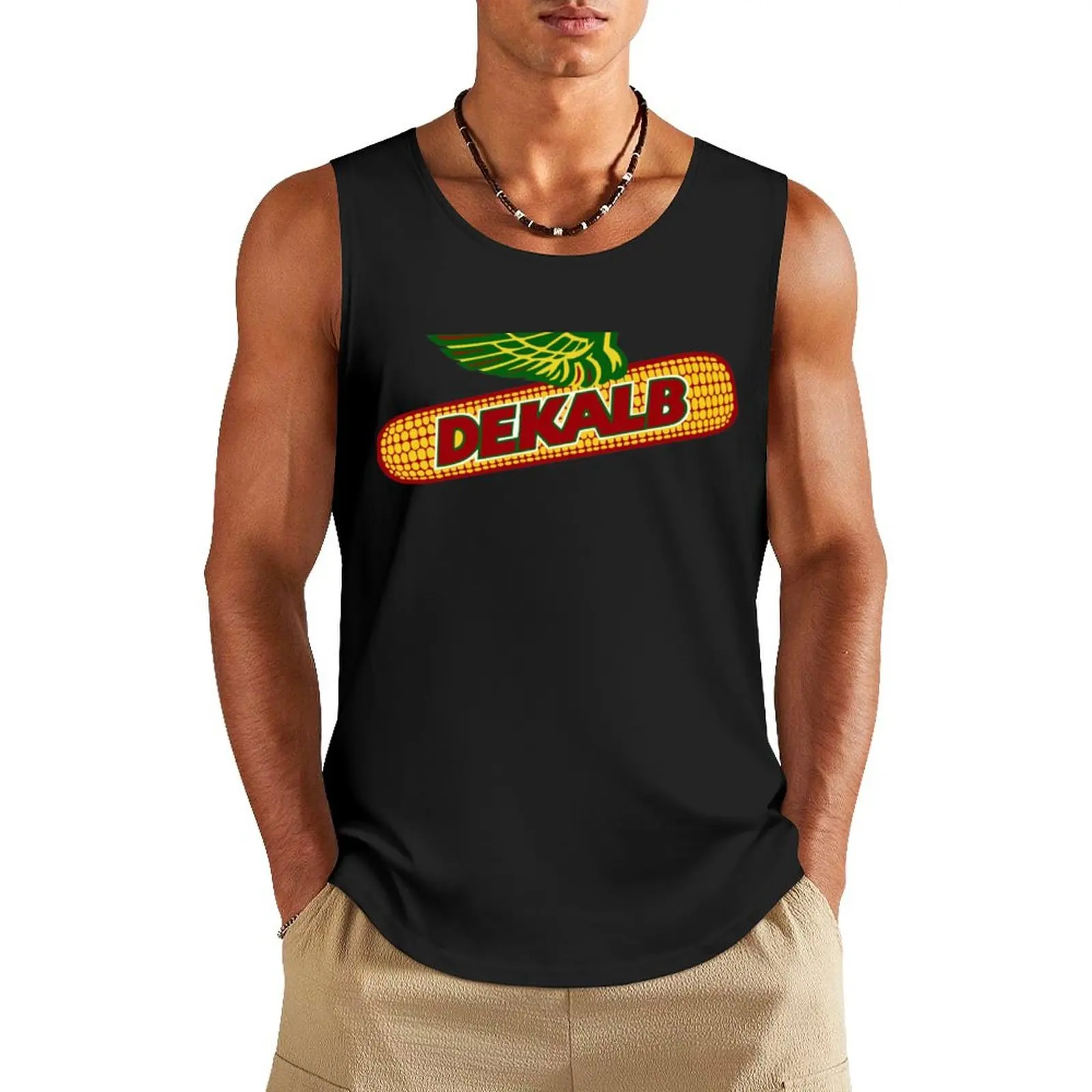 ЛУЧШИЙ ПРОДАВЕЦ - майка с логотипом Dekalb спортивная одежда для мужчин летние