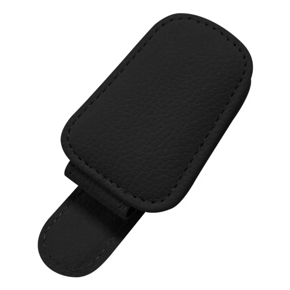 

Кожаный автомобильный держатель для солнцезащитных очков, универсальная портативная вешалка для очков, солнцезащитный козырек, зажим для очков, автомобиль