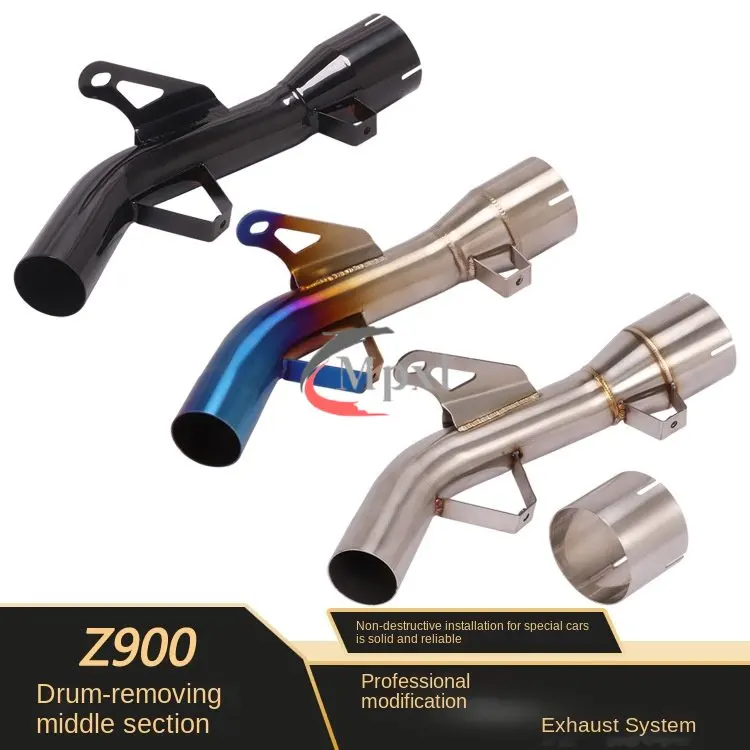 

Applicable for Titanium Alloy Exhaust Pipe In The Middle Section of The Back Pressure Drum of The Z900 Motorcycle for 2017-2022