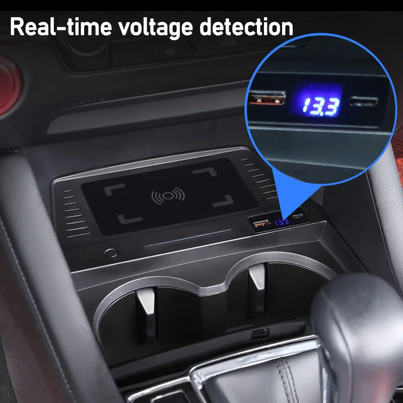 Автомобильное беспроводное зарядное устройство 15 Вт для Mazda CX-4 CX4 2020 2021 быстрая